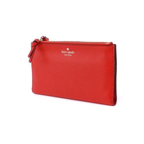 NWT Kate Spade Leather Mulberry Street Melea Travel Wallet Red - Picture 7 of 12
